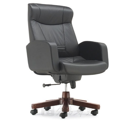 Office Chair|Classical Medium Back Chair|Office Furniture|Leather Medium Back Chair|真皮椅|中班椅|办公椅 CG-P861